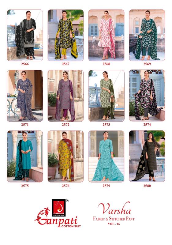 Ganpati varsha pant vol 16 amazon sale cotton dress material wholesale
